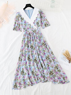 เดรสชีฟอง เดรสลายดอกไม้ Fairy House