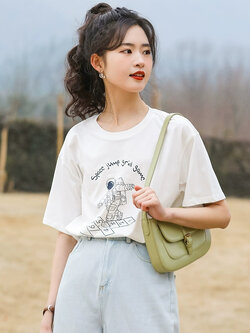 เสื้อผ้าวัยรุ่นเกาหลี เสื้อยืดวัยรุ่นผู้หญิง มีขนาด S M L XL