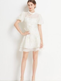 ชุดเดรสยาวสวยๆ ชุดเดรสยาวใส่สบาย ใส่ทำงาน