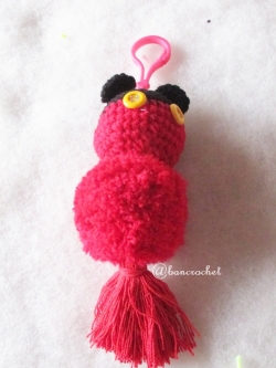 พวงกุญแจปอมปอมมิกกี้เม้าส์ pompoms mickey crochet keychain