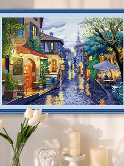 ชุดปักครอสติช รูปบ้าน สอบถามขนาดและสั่งซื้อได้ที่ LINE