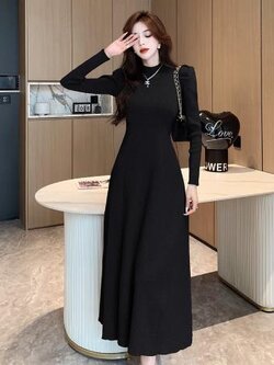 เดรสสีดำสุภาพ เรียบหรู ดูดี เหมาะกับทุกโอกาส | เดรสผู้หญิงแฟชั่นสุภาพ