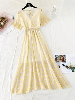 เดรสชีฟอง เดรสลายดอกไม้ Fairy House