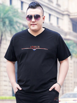 เสื้อยืดผู้ชายอ้วน S-5XL(อกเสื้อ39-51นิ้ว)