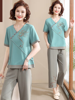 เสื้อผ้าคุณแม่วัย 60 เสื้อคนแก่ผู้หญิงวัย60