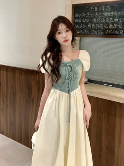 เดรสแขนสั้น มีไซส์ L-4XLอก 38-47 นิ้ว ใส่ได้ทั้งสาวหุ่นดีน่ารักจนถึงสาวอวบพลัสไซส์ จัดส่งฟรี! ทักแชทสั่งซื้อ