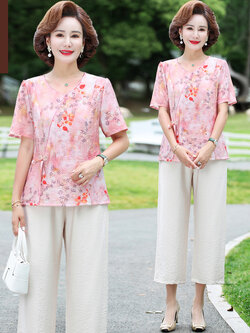 เสื้อผ้าคุณแม่วัย 60 เสื้อคนแก่ผู้หญิงวัย60