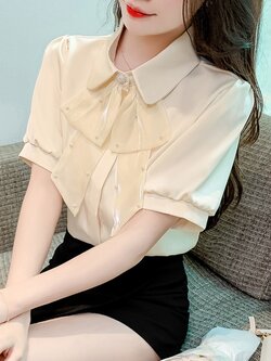 เสื้อเชิ้ตผู้หญิงแขนยาว เสื้อเชิ้ตผู้หญิงใส่ทํางาน 390 บาทต่อชิ้น ฟรีค่าจัดส่ง