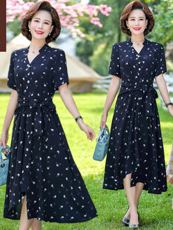 เดรสวัยผู้ใหญ่40-60ปี เดรสคุณแม่ ชุดเดรสทำงานวัยผู้ใหญ่ แบรนด์ MAMA DRESS