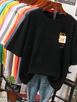 เสื้อยืดคอตตอน สกรีนลายน่ารัก มีหลากหลายสี ส่งฟรีทั่วไทย BY JIMIAO