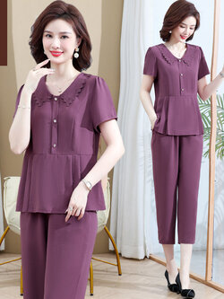 เสื้อผ้าคุณแม่วัย 60 เสื้อคนแก่ผู้หญิงวัย60