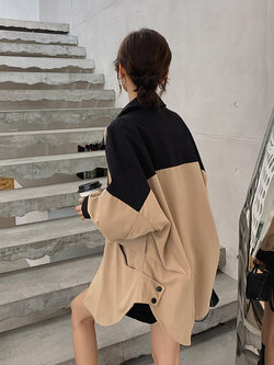 เสื้อโค้ท เสื้อโค้ทกันหนาว เสื้อโค้ทใส่เที่ยวต่างประเทศ ยี่ห้อ: Qianziqian