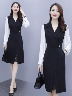 เดรสสีดำสุภาพ เรียบหรู ดูดี เหมาะกับทุกโอกาส | เดรสผู้หญิงแฟชั่นสุภาพ