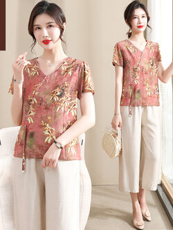 เสื้อผ้าคุณแม่วัย 60 เสื้อคนแก่ผู้หญิงวัย60