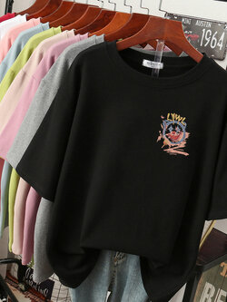 เสื้อยืดคอตตอน สกรีนลายน่ารัก มีหลากหลายสี ส่งฟรีทั่วไทย BY JIMIAO