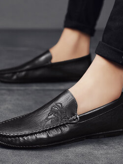 รองเท้าหนังผู้ชาย มีไซส์39-44 รองเท้าโลฟเฟอร์ชาย Slip-On Shoes