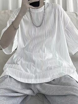 เสื้อยืดผู้ชายอ้วน S-5XL(อกเสื้อ39-51นิ้ว)