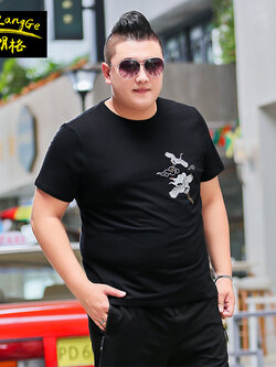 เสื้อยืดผู้ชายอ้วน S-5XL(อกเสื้อ39-51นิ้ว)