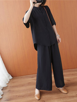 เสื้อเชิ้ตคนอ้วน สไตล์ญี่ปุ่น เสื้อทีเชิ้ตคนอ้วนผู้หญิง เสื้อทีเชิ้ตตัวใหญ่