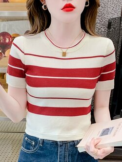 เสื้อผ้าวัยรุ่นเกาหลี เสื้อยืดวัยรุ่นผู้หญิง มีขนาด S M L XL