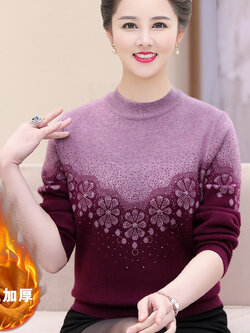 เสื้อกันหนาวไหมพรมผู้สูงวัย เสื้อกันหนาวไหมพรมคุณแม่ เสื้อกันหนาวไหมพรมวัยกลางคน สวยหรู ขายเสื้อผ้าแฟชั่นสุภาพสตรีวัยผู้ใหญ่