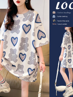 เสื้อยืดคนอ้วนแบบโอเวอร์ไซส์แบบ ulzzang fashion สนใจทักแชท