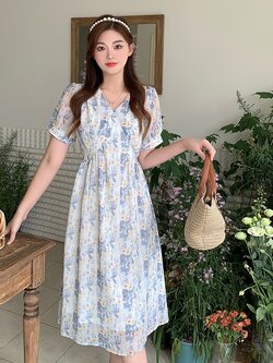 เดรสแขนสั้น มีไซส์ L-4XLอก 38-47 นิ้ว ใส่ได้ทั้งสาวหุ่นดีน่ารักจนถึงสาวอวบพลัสไซส์ จัดส่งฟรี! ทักแชทสั่งซื้อ