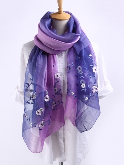 ผ้าพันคอ ลายดอกไม้