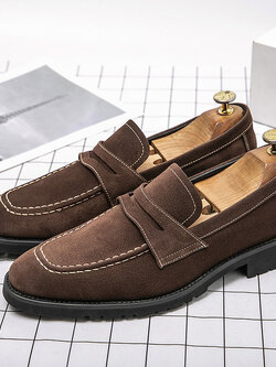 รองเท้าหนังผู้ชาย มีไซส์39-44 รองเท้าโลฟเฟอร์ชาย Slip-On Shoes