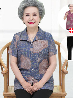 เสื้อคุณยาย เสื้อผู้วัยอายุ60-70ปี เสื้ออาม่า เสื้อผู้สูงอายุ