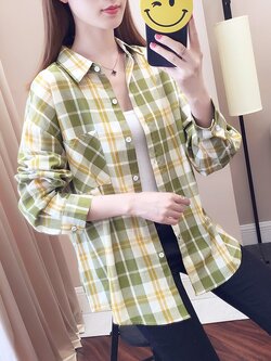 เสื้อเชิ้ต ลายสก็อต สวยๆแบบชิคๆและ แบบลายแนว สาวคาวเกิร์ล