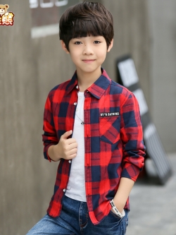 เสื้อเชิ้ตเด็ก มีไซส์ 110 120 130 140 150 160 สั่งเลยฟรีค่าจัดส่ง
