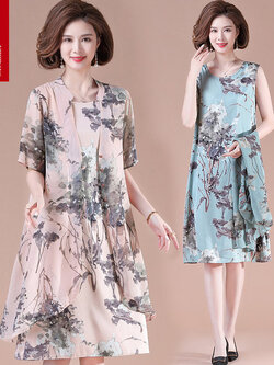 เดรสวัยผู้ใหญ่40-60ปี เดรสคุณแม่ ชุดเดรสทำงานวัยผู้ใหญ่ แบรนด์ MAMA DRESS