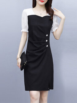 ชุดเดรสสั้น ชุดเดรสสั้นลายดอก ชุดเดรสสั้นวัยรุ่น