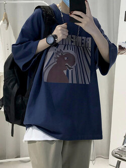 เสื้อยืดผู้ชายอ้วน S-5XL(อกเสื้อ39-51นิ้ว)