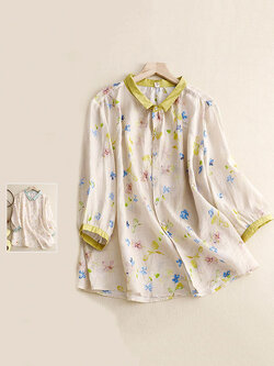 เสื้อลินิน เสื้อผ้าฝ้ายลินิน เสื้อเชิ้ตผ้าลินิน