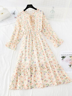 เดรสชีฟอง เดรสลายดอกไม้ Fairy House