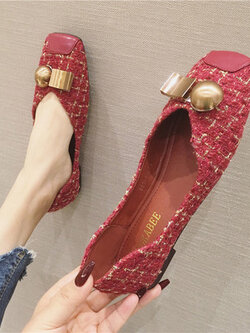 รองเท้าคัทชูผู้หญิง รองเท้าส้นแบนผู้หญิง