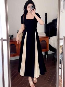 เดรสสีดำสุภาพ เรียบหรู ดูดี เหมาะกับทุกโอกาส | เดรสผู้หญิงแฟชั่นสุภาพ