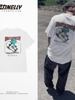 เสื้อยืดคอกลม ผู้ชาย เสื้อยืดผู้ชายเกาหลี เสื้อยืดเกาหลี แบรนด์ NELLY