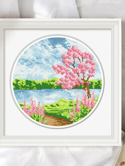 ชุดปักครอสติช รูปบ้าน สอบถามขนาดและสั่งซื้อได้ที่ LINE