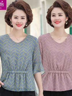 เสื้อคุณยาย เสื้อผู้วัยอายุ60-70ปี มีขนาด L-4XL(อกประมาณ35-45นิ้ว)