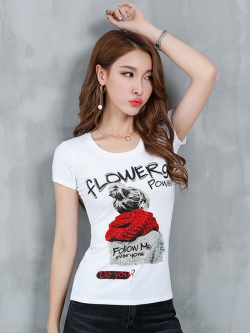 เสื้อแฟชั่นสไตล์เกาหลี M-2XL