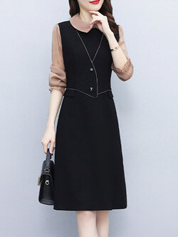 เดรสวัยผู้ใหญ่40-60ปี เดรสคุณแม่ ชุดเดรสทำงานวัยผู้ใหญ่ แบรนด์ MAMA DRESS