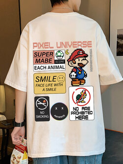 เสื้อยืดผู้ชายอ้วน XL-5XL อกเสื้อ40-52 นิ้ว