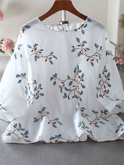 เสื้อลินิน เสื้อผ้าฝ้ายลินิน เสื้อเชิ้ตผ้าลินิน ปักลายสวยๆด้วยด้าย สไตล์VINTAGE BY Dreamroom