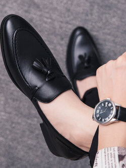 รองเท้าหนังผู้ชาย มีไซส์39-44 รองเท้าโลฟเฟอร์ชาย Slip-On Shoes