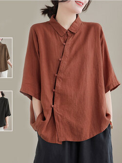 เสื้อลินิน เสื้อผ้าฝ้ายลินิน เสื้อเชิ้ตผ้าลินิน