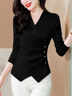 เสื้อสีดำสุภาพ เรียบหรู ดูดี เหมาะกับทุกโอกาส | เสื้อผู้หญิงสุภาพ