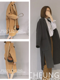 เสื้อโค้ทกันหนาว พร้อมเชือกผูกเอว เรียบเก๋ พร้อมส่งจ้า same pic